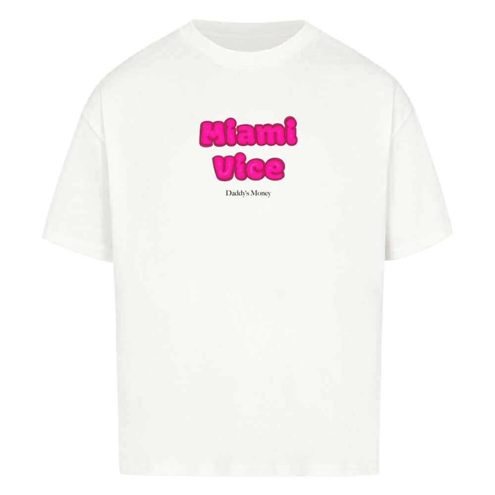 Heavy Oversized Shirt mit Miami Vice Print, stylisches Streetwear-Design für Männer und Frauen. Tees mit 240GSM.