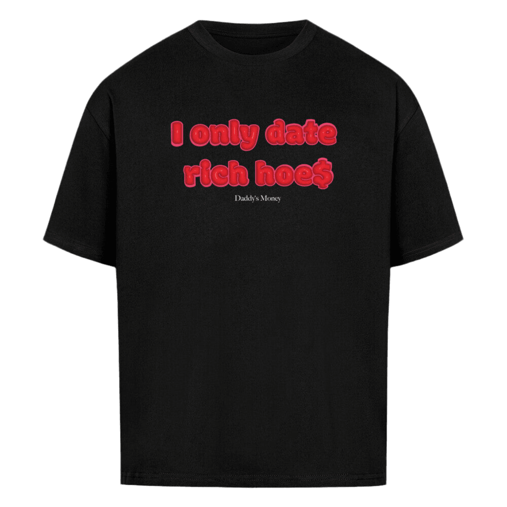 Heavy Oversized Shirt mit I only date Print, stylisches Streetwear-Design für Männer und Frauen. Tees mit 240GSM.