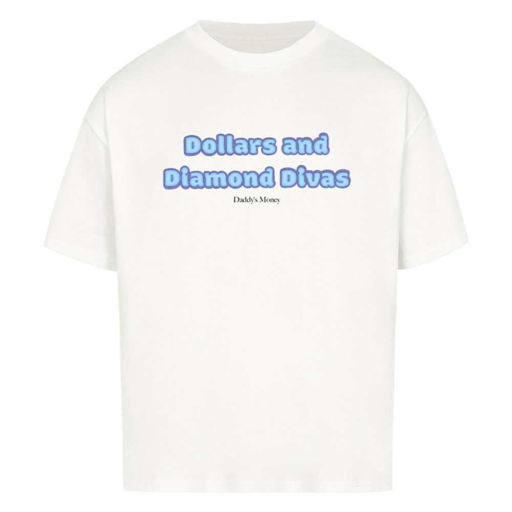 Heavy Oversized Shirt mit Dollars and Diamonds Print, stylisches Streetwear-Design für Männer und Frauen. Tees mit 240GSM.